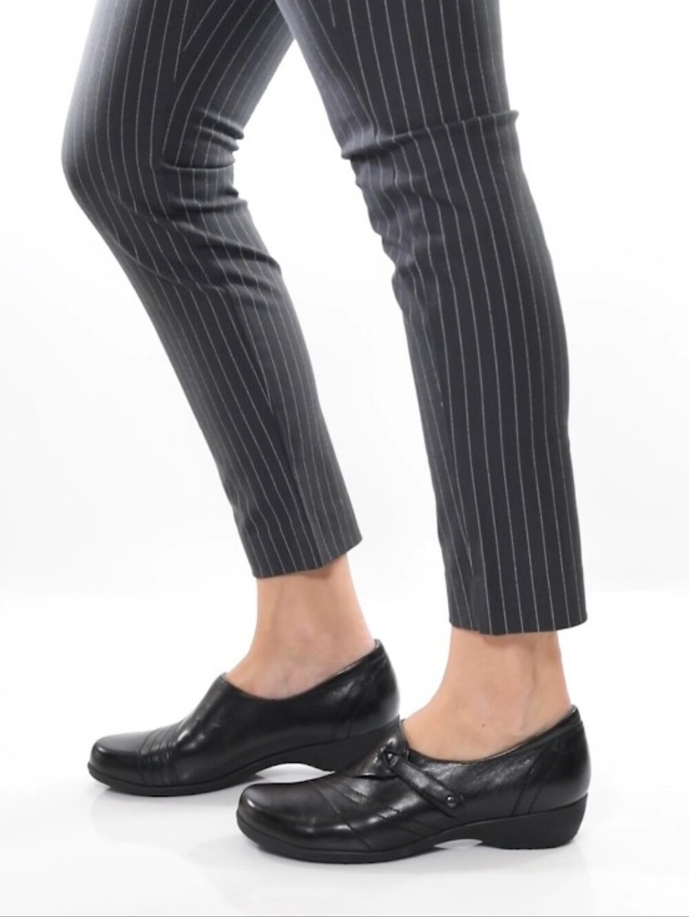 Dansko Franny Black Leather Woman's Comfort Shoe Loafers - EU 41 / US 10.5-11